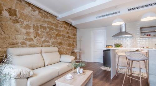 Kuchyň nebo kuchyňský kout v ubytování Apartamentos Turísticos de La Vega