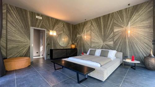Χώρος καθιστικού στο Villa Flora