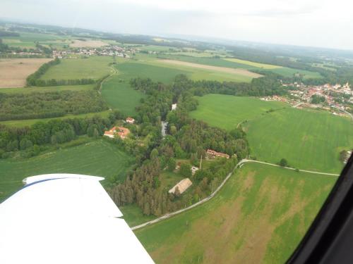 Una vista aérea de Fähnrichův mlýn