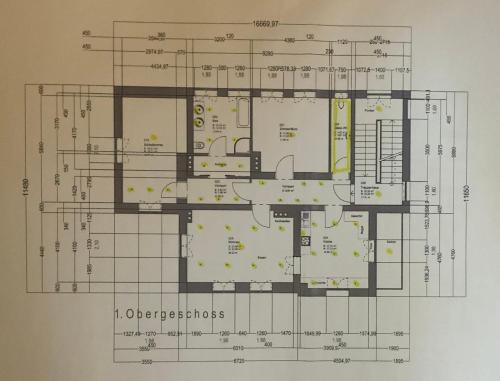 a drawing of a floor plan of a building at VILLA zeitlos - Zeitreise 1891 in Traunstein