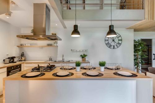 Dapur atau dapur kecil di L Écrin des Sieurs
