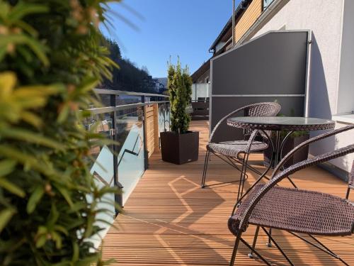 Балкон или терраса в NaturBoutique Hotel RAUSZEIT