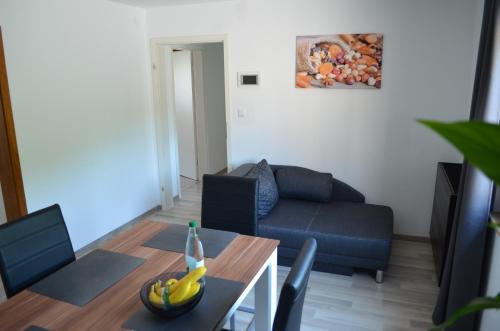 Χώρος καθιστικού στο Ferienwohnung Stambach
