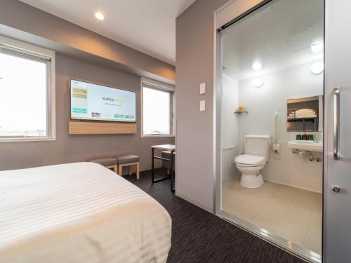 Koupelna v ubytování Super Hotel Nagoya Shinkansenguchi