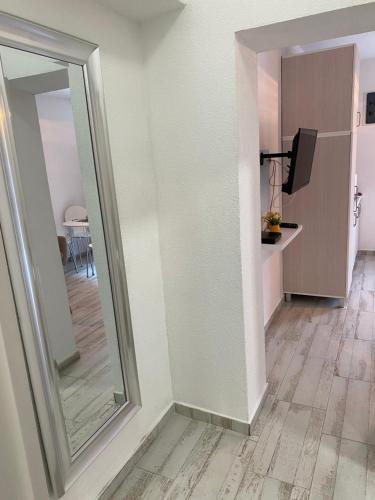 Bay View Apartmentsにあるキッチンまたは簡易キッチン