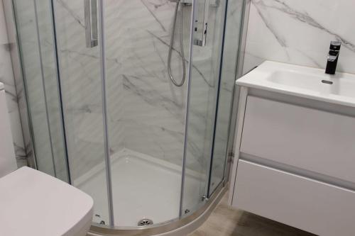 Koupelna v ubytování Acogedor apartamento en el centro de Monforte