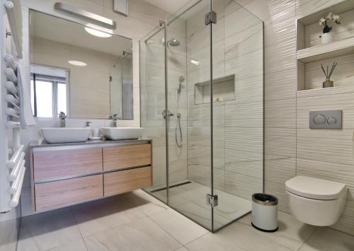 Koupelna v ubytování VITA, Luxury Apartments Opatija