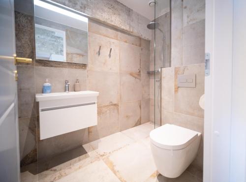 Koupelna v ubytování Baltic Accommodation - Urban Style Apartment