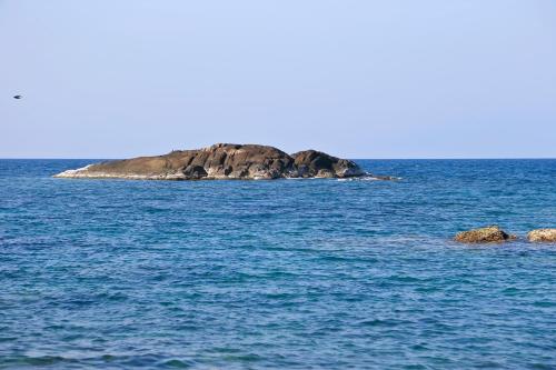an island in the middle of a body of water at Nagenahira Beach Villa in Nilaveli