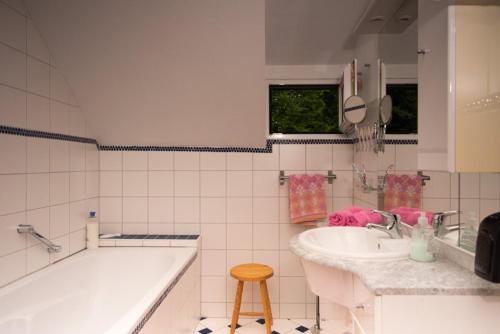 Koupelna v ubytování Ferienhaus Kopriwa