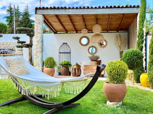 Κήπος έξω από το Casa de oro Alma