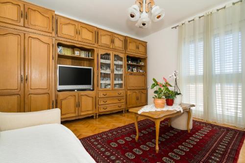 Televisyen dan/atau pusat hiburan di Marija Apartment