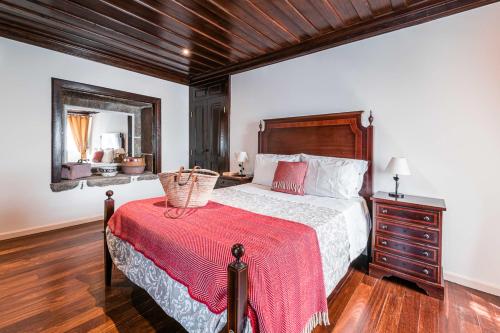Postel nebo postele na pokoji v ubytování Casa da Torre - Paraíso no norte de Portugal