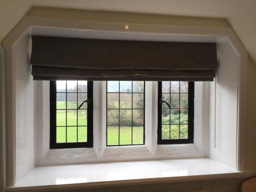 a window in a room with a window blind at The Wrea Head Hall Country House Hotel & Restaurant in Scarborough