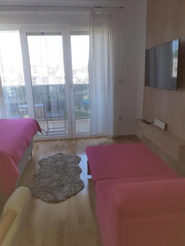 TV a/nebo společenská místnost v ubytování Apartman Krasula Doboj