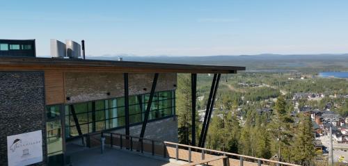 a view from the balcony of a building at Hotel Levi Panorama in Levi