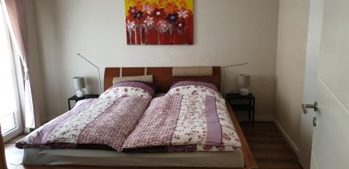 Katil atau katil-katil dalam bilik di Ferienwohnung Kell am See