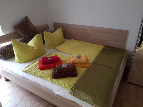 Katil atau katil-katil dalam bilik di Ferienhaus in Bernau bei Berlin