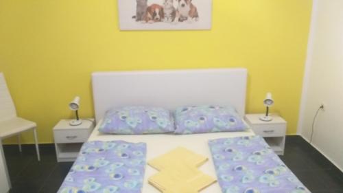 Postel nebo postele na pokoji v ubytování JAN 2