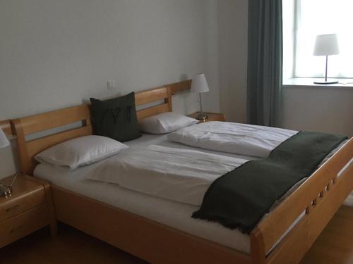 Postelja oz. postelje v sobi nastanitve Gasthof Oberer Bräuer