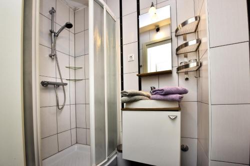 Koupelna v ubytování Tomic Apartments