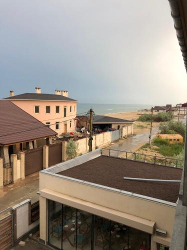 a view of the ocean from the roof of a building at Villa RK DeLuxe in Zatoka