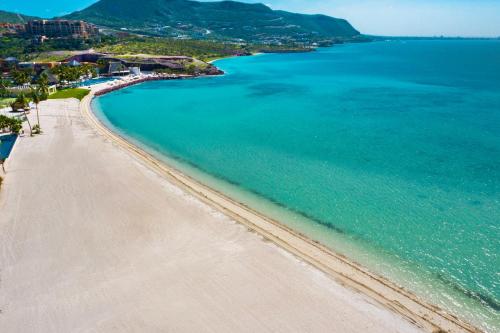 an aerial view of a beach and the ocean at Hotel Indigo La Paz Puerta Cortes by IHG in La Paz