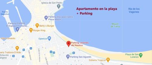 a map of the city of jaipur and its attractions at Living Gijon & Parking in Gijón
