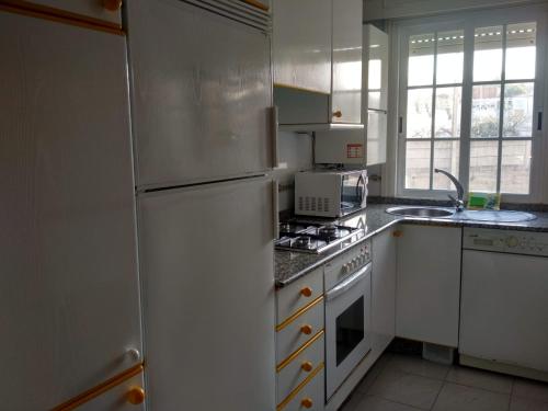 Dapur atau dapur kecil di Apartamentos Sanxenxo Progreso 140