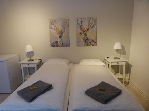 Letto o letti in una camera di Sangis Motell och Camping