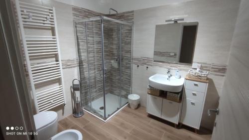 Koupelna v ubytování Casa in Fiera
