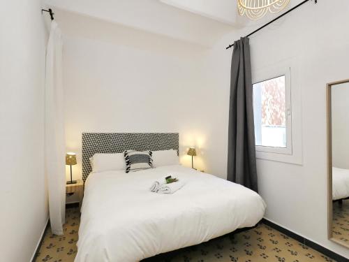 Postel nebo postele na pokoji v ubytování Casa nanit apt c