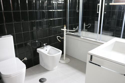 Koupelna v ubytování Casa Buzina