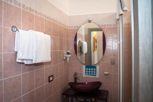 Koupelna v ubytování B&B La Pineta