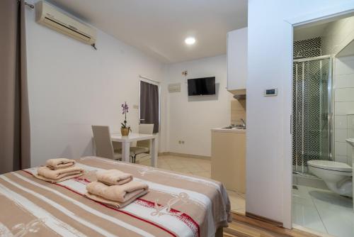 Koupelna v ubytování Apartments Orlic