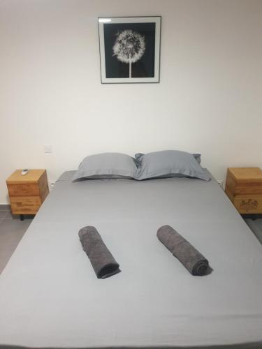 A bed or beds in a room at Atelier n°4