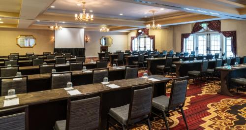 a large room with rows of tables and chairs at Historic Inns of Annapolis in Annapolis
