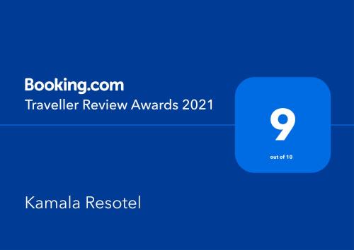 Сертификат, награда, вывеска или другой документ, выставленный в Kamala Resotel, SHA Extra Plus