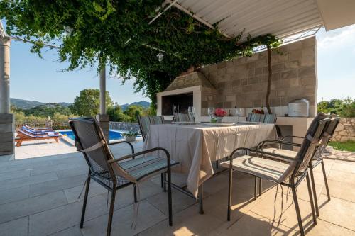 Balkon oz. terasa v nastanitvi Villa Rustica