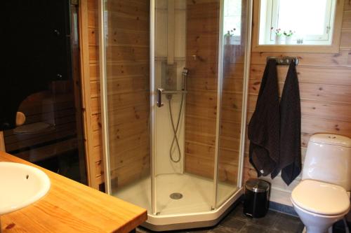 Bilik mandi di Storemyr by Norgesbooking - cabin with amazing view