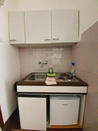 Kuchyň nebo kuchyňský kout v ubytování Apartmani Kokić