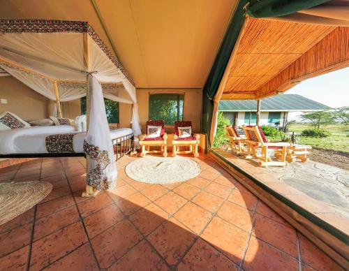 Balkón nebo terasa v ubytování Africa Safari Serengeti Ikoma