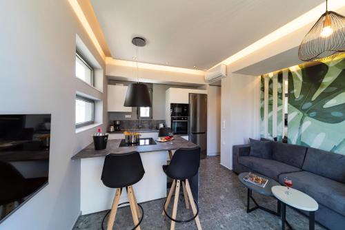 Η κουζίνα ή μικρή κουζίνα στο Palmeral Luxury Suites