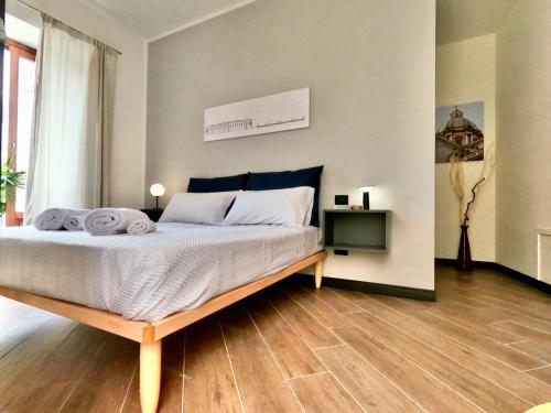 Ένα ή περισσότερα κρεβάτια σε δωμάτιο στο Ponticello Apartments
