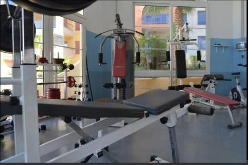 Fitnes centar i/ili fitnes sadržaji u objektu Precioso ático con solárium y vistas fantásticas