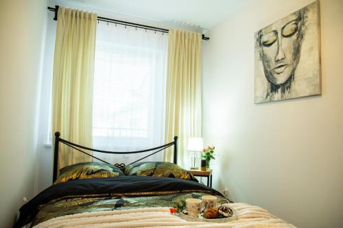 Postel nebo postele na pokoji v ubytování APARTAMENT BIESZCZADY