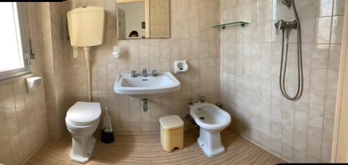 Koupelna v ubytování Hotel Del Vecchio
