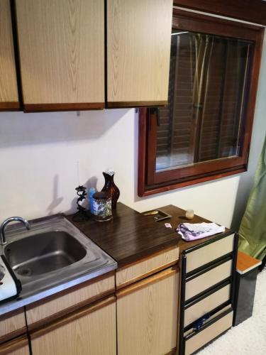 a kitchen with a sink and a counter top at Holiday Home Dragon in Visoko