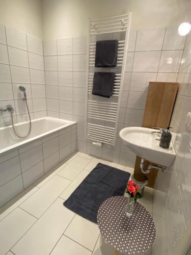 Kúpeľňa v ubytovaní Adria Villa Apartment