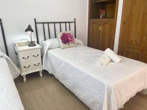Ένα ή περισσότερα κρεβάτια σε δωμάτιο στο Villa Leza